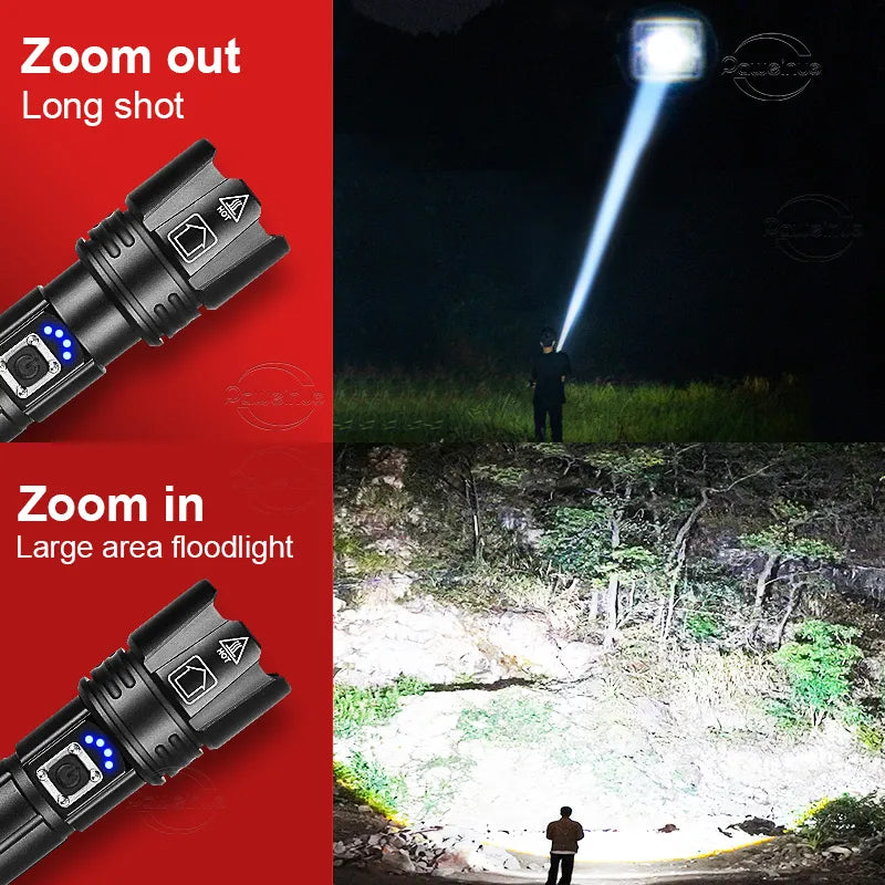 Powerful LED Rechargeable Flashlight