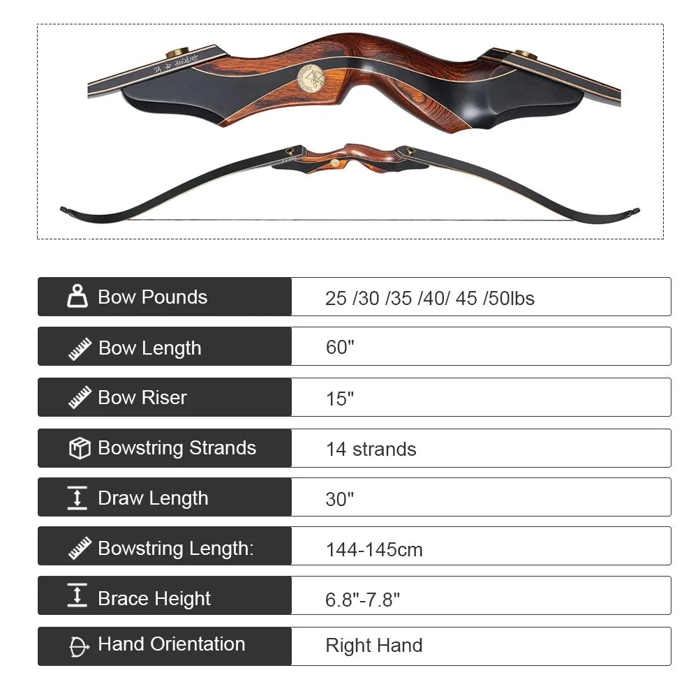 Hunting Recurve Bow and Arrow Set