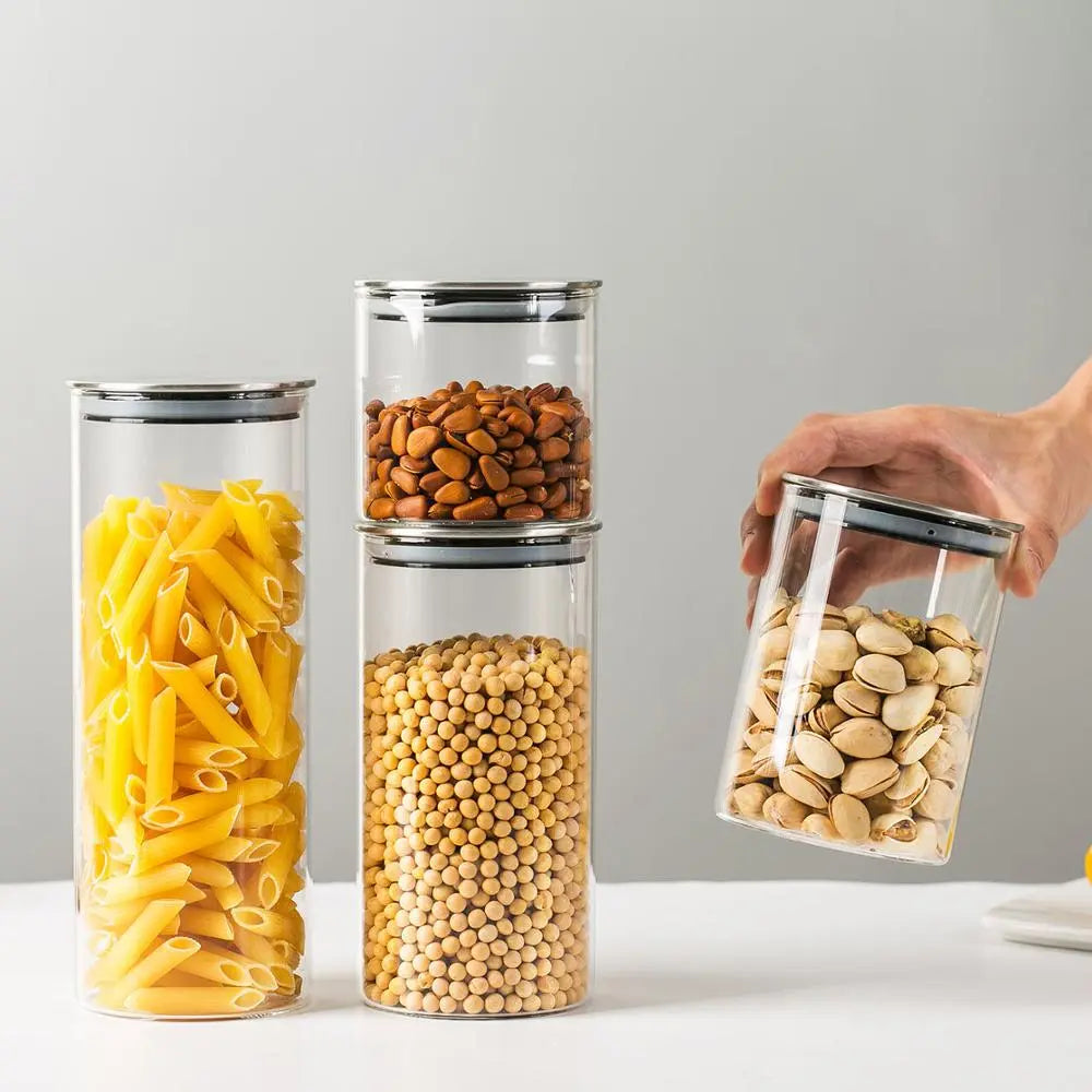 Glass Airtight Storage Jars