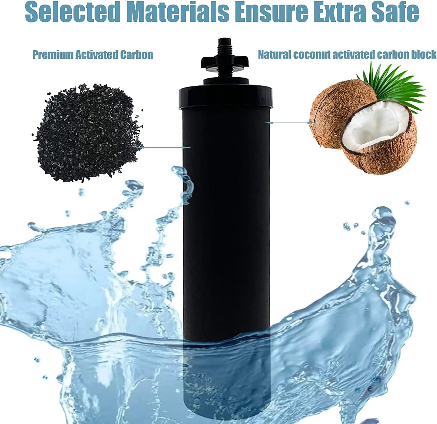 Fluoride Water Filter PF-2 Compatible with Black Berkey Gravity Water Filtering System