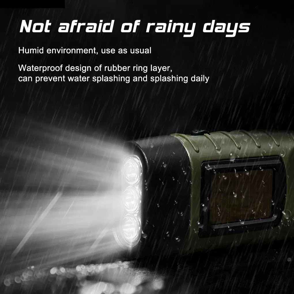 Hand Crank Mini LED Flashlight