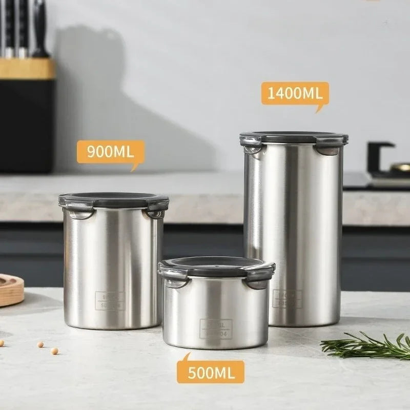 Stainless Airtight Containers for Food Storage