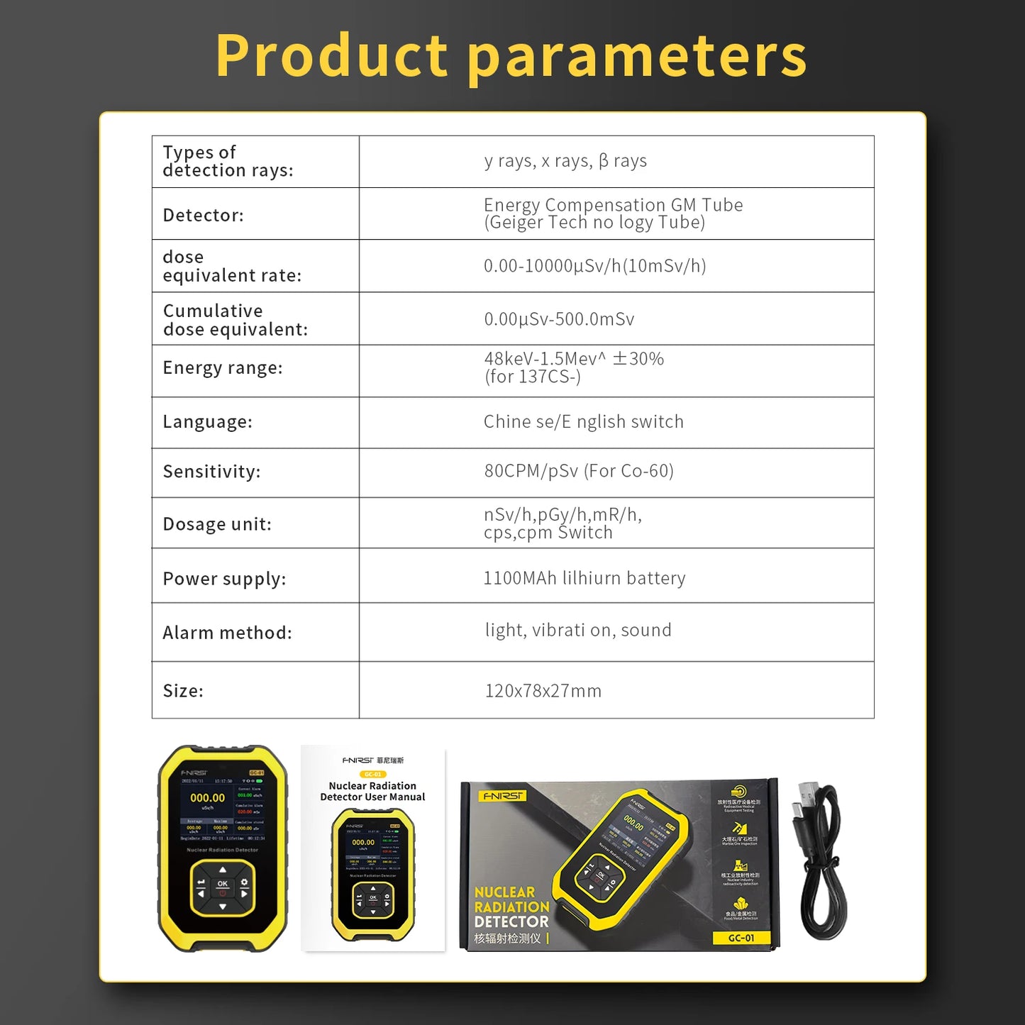 Geiger Counter Nuclear Radiation Detector