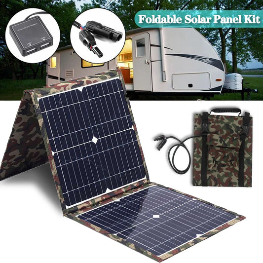 100-800W Foldable Solar Panel Kit