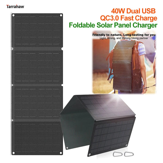 40W Solar Panel Folding Charger