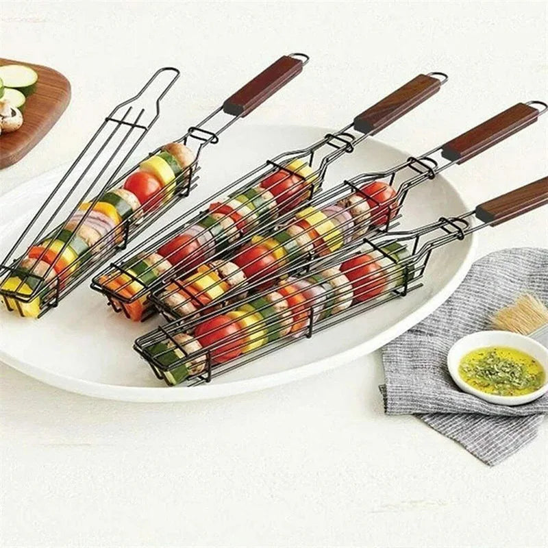 Barbecue Cage Skewer Grill Net