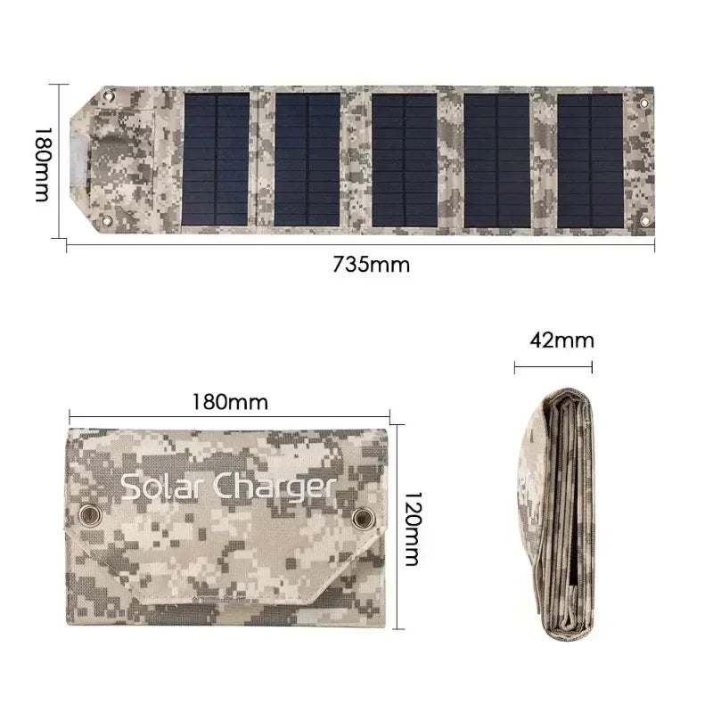 Foldable Solar Panel Portable Battery Charger