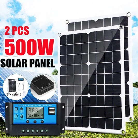 Portable Solar Panel Power Kit