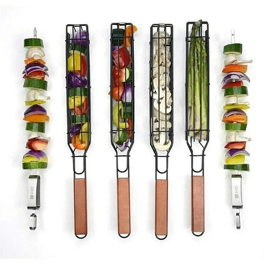 Barbecue Cage Skewer Grill Net