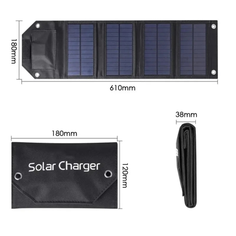 Foldable Solar Panel Portable Battery Charger