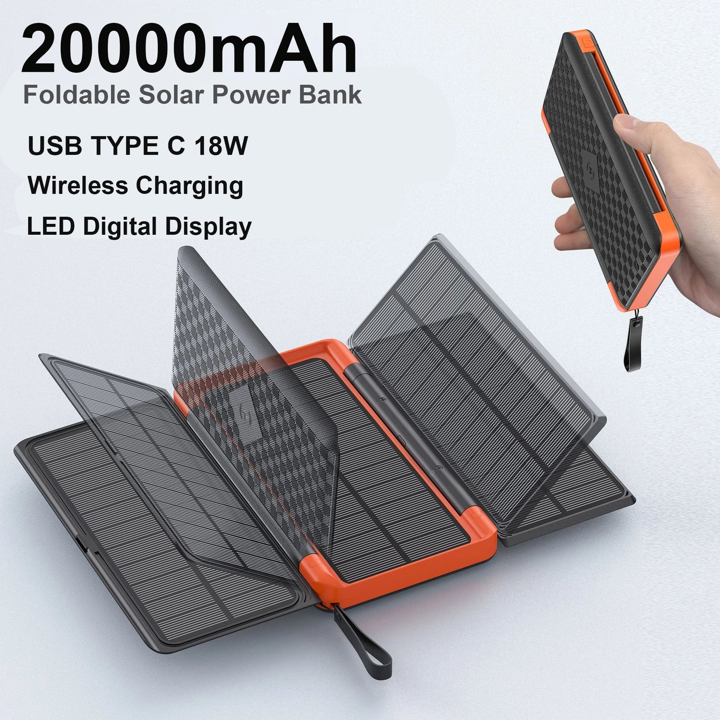 Powerful Folding Solar Power Bank