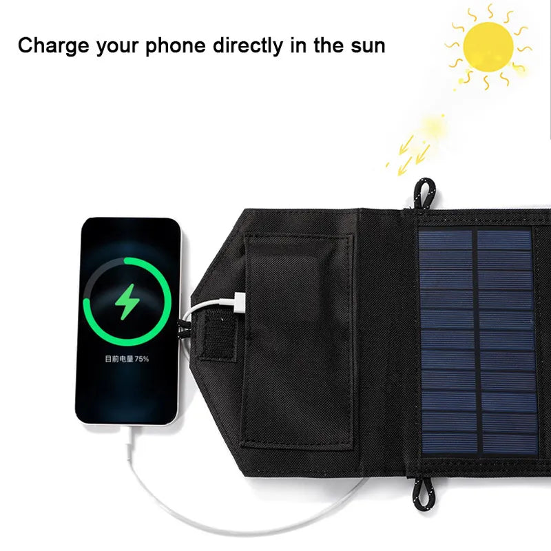 500W Folding Travel Solar Panel USB