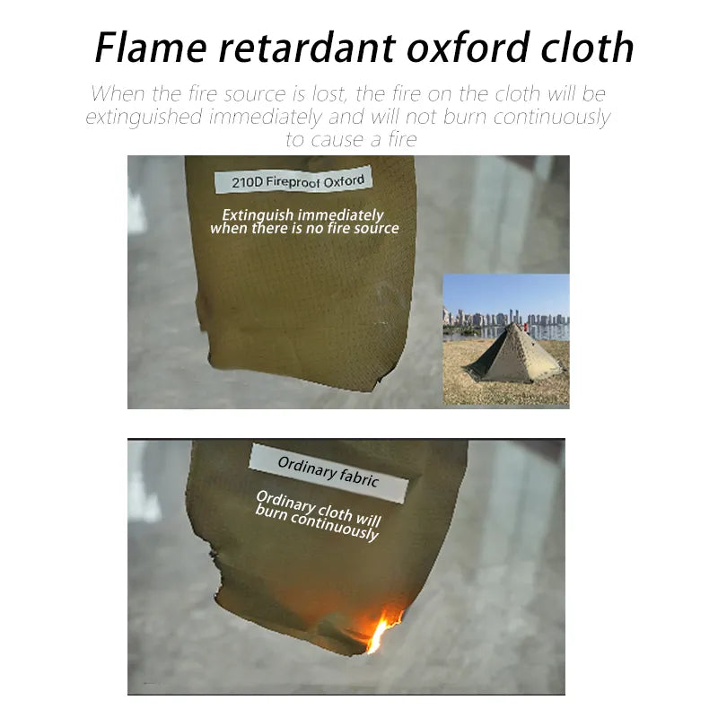 Flame-Proof Pyramid Tent