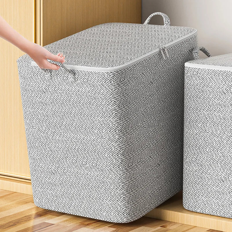 Container Fabric Storage Bags With Lids