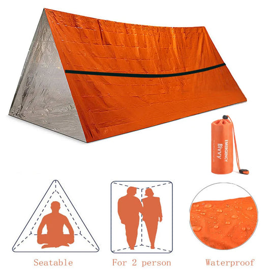 2 Person Emergency Shelter Bivy Survival Tent