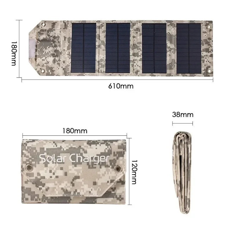 Foldable Solar Panel Portable Battery Charger