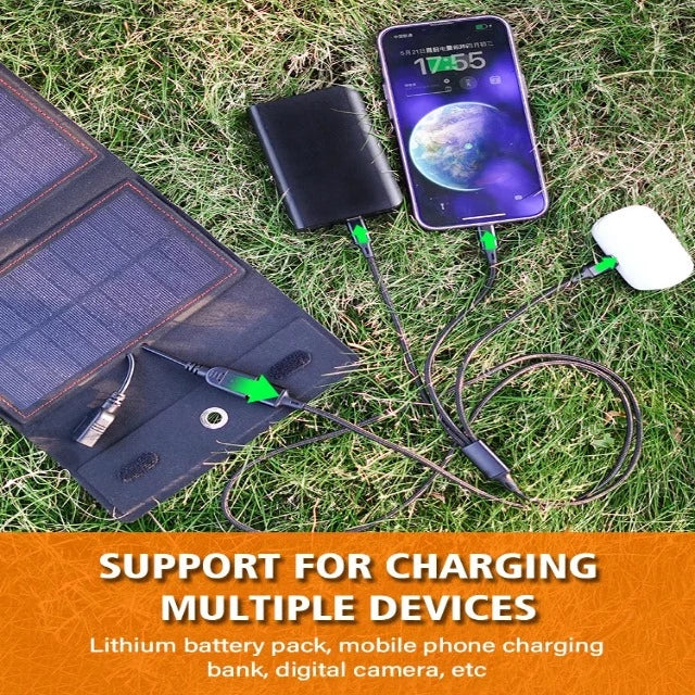 Flexible Solar panel 5V 2USB Portable Waterproof plate For cell phone power bank