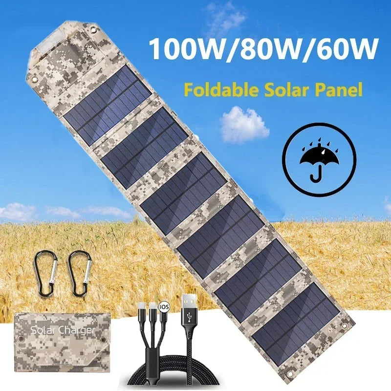 Foldable Solar Panel Portable Battery Charger