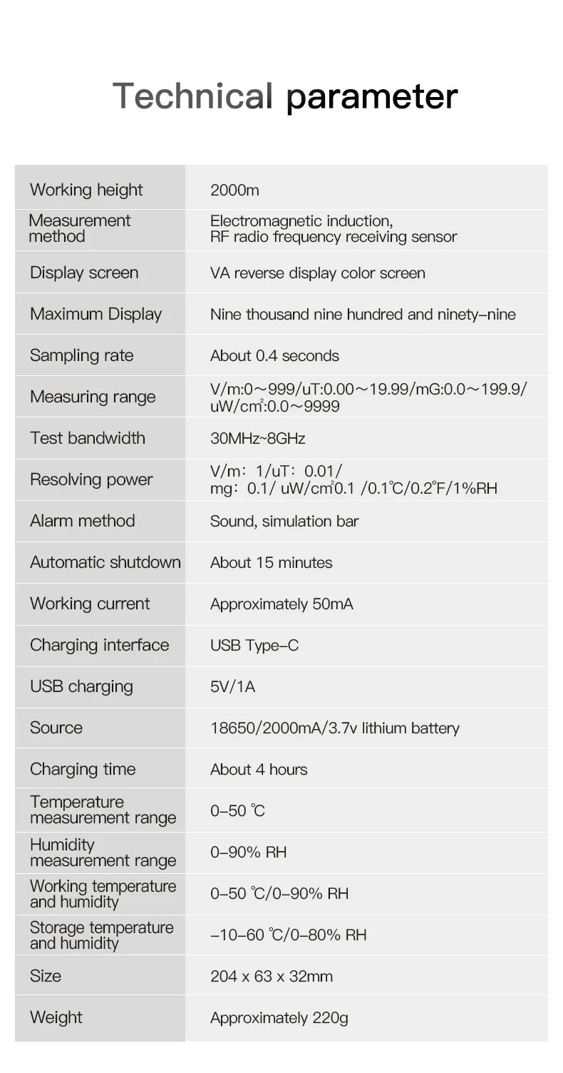 Electromagnetic Field Radiation Detector