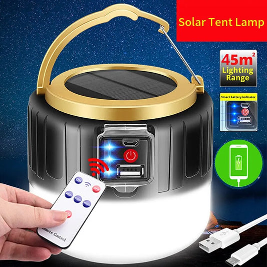 Solar LED Rechargeable Lantern Power Bank