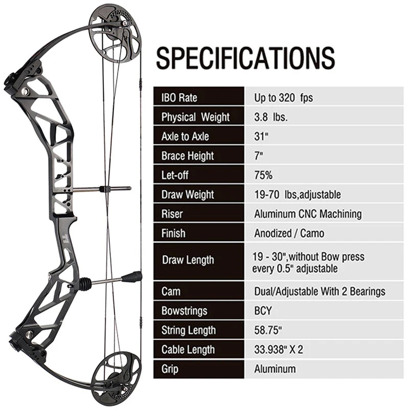 Compound Bow Carbon Arrow Set