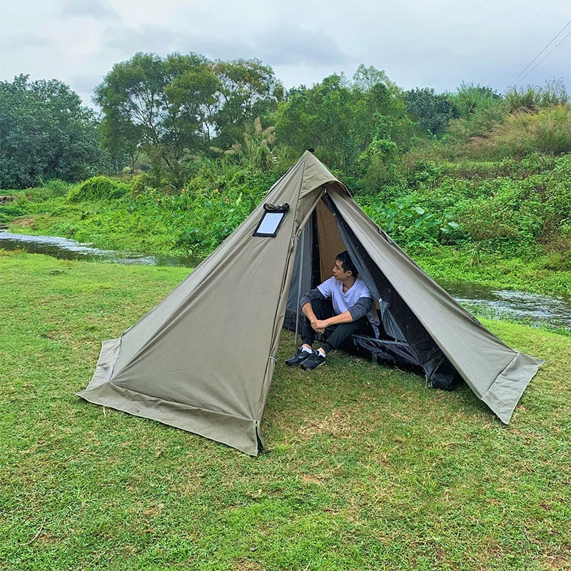 Flame-Proof Pyramid Tent