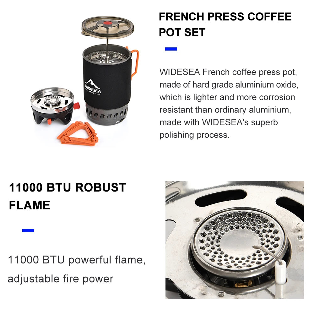 Gas Stove with Coffee Pot Inside